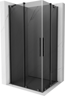 Mexen Velar Duo posuvná sprchová kabina 100 x 90 cm, grafit, gun gray kartáčovaný - 871-100-090-42-66