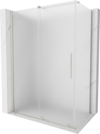 Mexen Velar posuvný sprchový kout 150 x 80 cm, matný, kartáčovaný nikl - 871-150-080-31-97