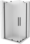 Mexen Velar Duo sprchový kout posuvný 90 x 80 cm, matný, černý - 871-090-080-32-70