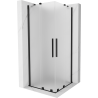 Mexen Velar Duo sprchový kout posuvný 90 x 90 cm, matný, černý - 871-090-090-32-70