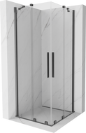 Mexen Velar Duo posuvná sprchová kabina 100 x 100 cm, transparentní, kovová - 871-100-100-02-95