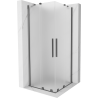 Mexen Velar Duo sprchový kout posuvný 90 x 90 cm, mat, gun metal - 871-090-090-32-95