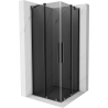 Mexen Velar Duo sprchová kabina posuvná 80 x 80 cm, grafit, gun metal - 871-080-080-42-95