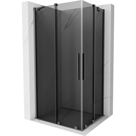 Mexen Velar Duo sprchový kout posuvný 100 x 90 cm, grafit, gun metal - 871-100-090-42-95