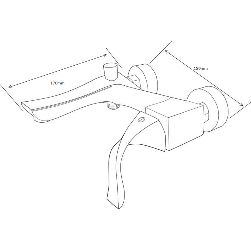 Mexen Estrella vanová baterie, černá - 72330-70