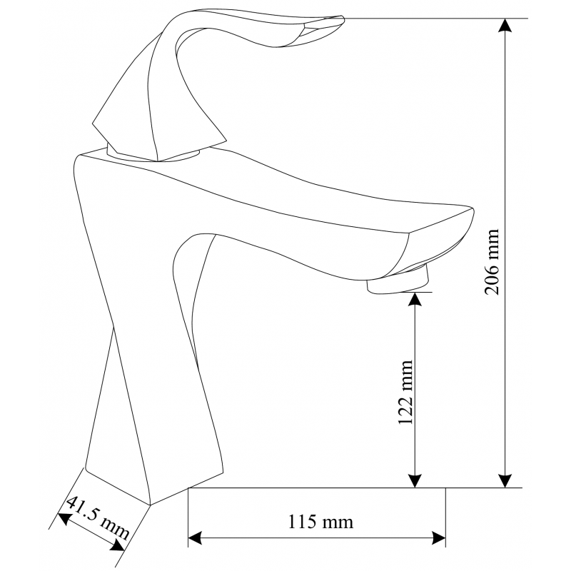 Mexen Estrella DQ02 vanová sada, chrom - 72303DQ02-00