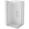 Mexen Velar L Duo posuvná sprchová kabina 100 x 90 cm, matná, chrom - 871-100-090-02-33-01