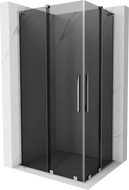 Mexen Velar L Duo sprchový kout posuvný 100 x 90 cm, grafit, chrom - 871-100-090-02-43-01