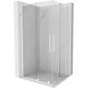 Mexen Velar L Duo sprchová kabina posuvná 100 x 90 cm, transparentní, bílá - 871-100-090-02-03-20