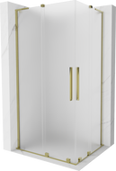 Mexen Velar L Duo posuvná sprchová kabina 100 x 90 cm, matná, zlatá - 871-100-090-02-33-50