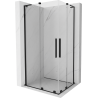 Mexen Velar L Duo sprchová kabina posuvná 100 x 90 cm, transparentní, černá - 871-100-090-02-03-70
