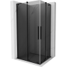 Mexen Velar L Duo sprchový kout posuvný 90 x 80 cm, grafit, černý - 871-090-080-02-43-70