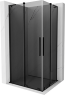 Mexen Velar L Duo sprchový kout posuvný 90 x 80 cm, grafit, černý - 871-090-080-02-43-70