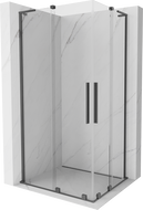 Mexen Velar L Duo sprchový kout posuvný 100 x 90 cm, transparentní, gun metal - 871-100-090-02-03-95