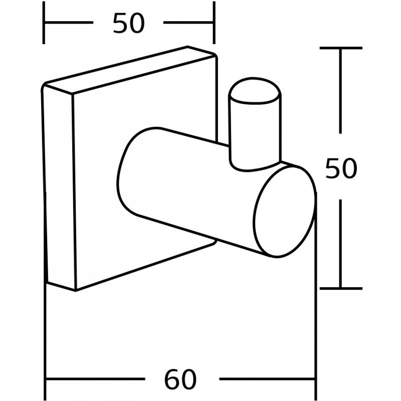 Mexen Rufo háček na ručník, zlatý - 7050935-50