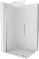 Mexen Velar posuvná sprchová stěna Walk-in 100 x 200 cm, matné sklo 8 mm, chrom - 871-100-000-33-01