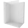 Mexen Velar posuvná sprchová zástěna Walk-in 130 x 200 cm, matné sklo 8 mm, bílá - 871-130-000-33-20