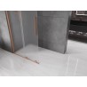 Mexen Velar posuvná sprchová stěna Walk-in 110 x 200 cm, matné sklo 8 mm, kartáčovaná měď - 871-110-000-33-65