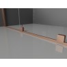 Mexen Velar posuvná sprchová stěna Walk-in 110 x 200 cm, matné sklo 8 mm, kartáčovaná měď - 871-110-000-33-65
