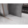 Mexen Velar posuvná sprchová stěna Walk-in 110 x 200 cm, matné sklo 8 mm, kartáčovaná měď - 871-110-000-33-65