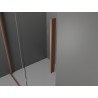 Mexen Velar posuvná sprchová stěna Walk-in 110 x 200 cm, matné sklo 8 mm, kartáčovaná měď - 871-110-000-33-65