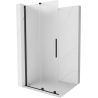 Mexen Velar posuvná sprchová stěna Walk-in 85 x 200 cm, matné sklo 8 mm, černá - 871-085-000-33-70