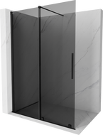 Mexen Velar posuvná sprchová stěna Walk-in 150 x 200 cm, grafit 8 mm, černá - 871-150-000-43-70