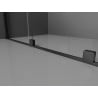 Mexen Velar sprchová zástěna posuvná Walk-in 140 x 200 cm, grafit 8 mm, černá - 871-140-000-43-70
