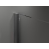 Mexen Velar posuvná sprchová stěna Walk-in 90 x 200 cm, matné sklo 8 mm, gun gray kartáčovaný - 871-090-000-33-66