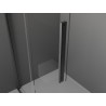 Mexen Velar posuvná sprchová stěna Walk-in 90 x 200 cm, matné sklo 8 mm, gun gray kartáčovaný - 871-090-000-33-66
