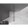 Mexen Velar posuvná sprchová stěna Walk-in 150 x 200 cm, matné sklo 8 mm, gun metal - 871-150-000-33-95