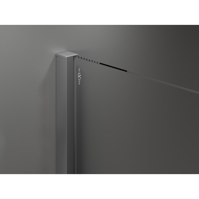 Mexen Velar sprchová stěna Walk-in 150 x 200 cm, grafit 8 mm, gun metal - 871-150-000-43-95