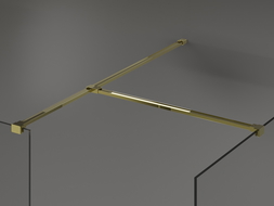 Mexen T spojka pro nástěnné vzpěry, zlatá - 800-09-50