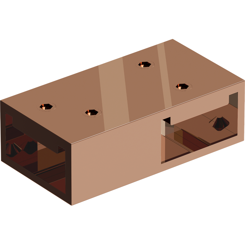 Mexen T spojka pro nástěnné konzoly, růžové zlato - 800-09-60