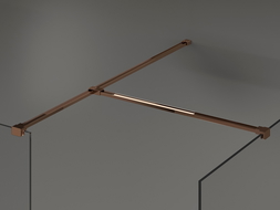 Mexen T spojka pro nástěnné konzoly, růžové zlato - 800-09-60