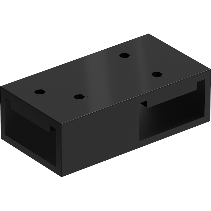 Mexen T spojka pro nástěnné podpěry, černá - 800-09-70