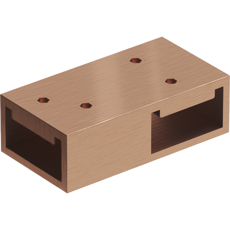 Mexen T spojka ke stěnovým podpěrám, kartáčovaná měď - 800-09-65