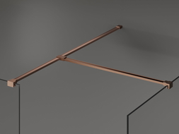 Mexen T spojka ke stěnovým podpěrám, kartáčovaná měď - 800-09-65