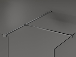 Mexen T spojka pro nástěnné podpěry, kartáčovaná zbraňová šedá - 800-09-66