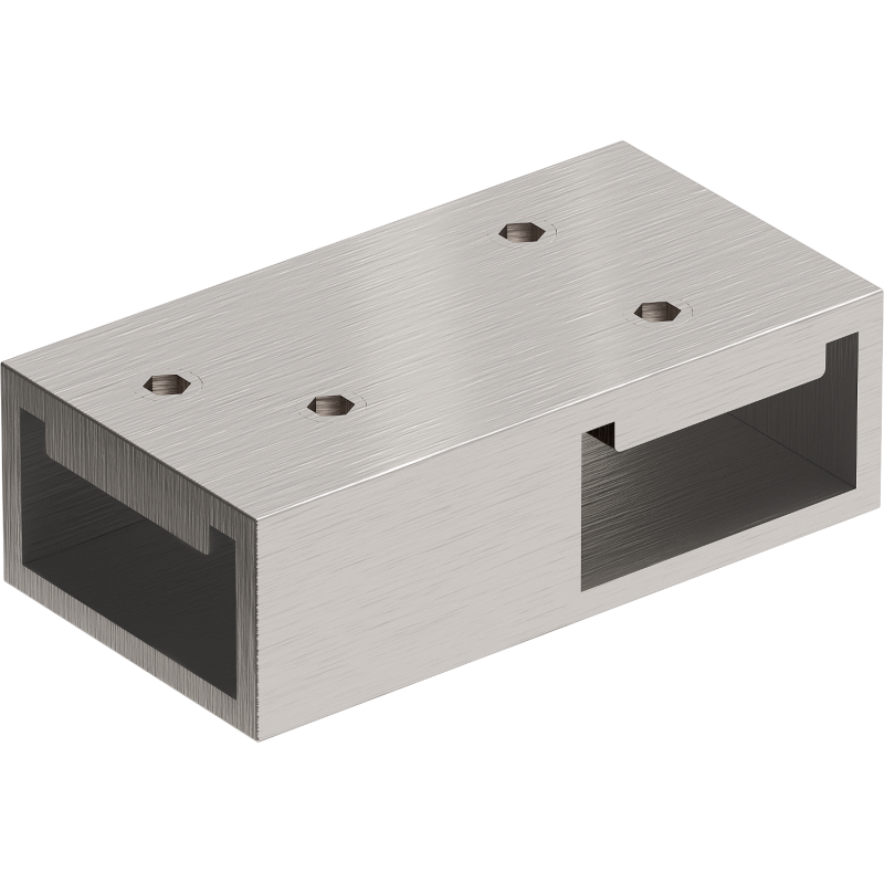 Mexen T spojka pro nástěnné podpěry, kartáčovaný nikl - 800-09-97