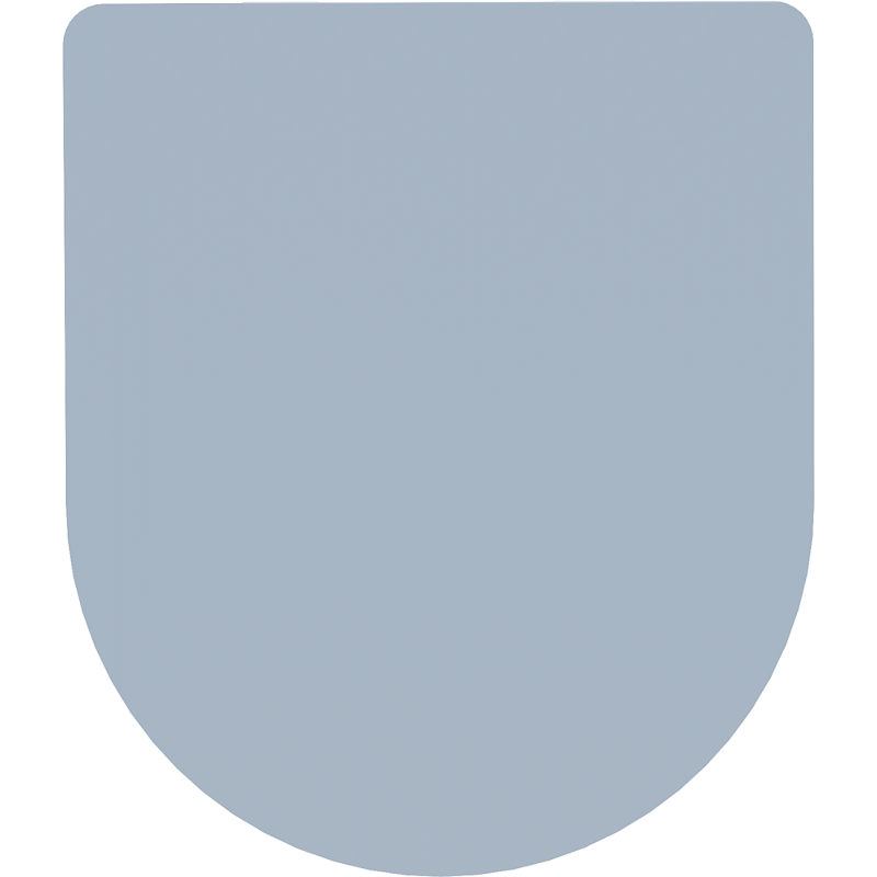 Mexen deska zpomaleně sklápějící slim, duroplast, šedo-modrá matná - 39740069