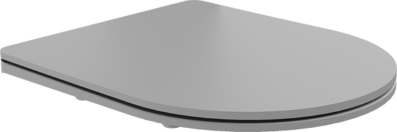 Mexen, pomalu padající sedátko Slim, duroplast, světle šedá matná - 39740061