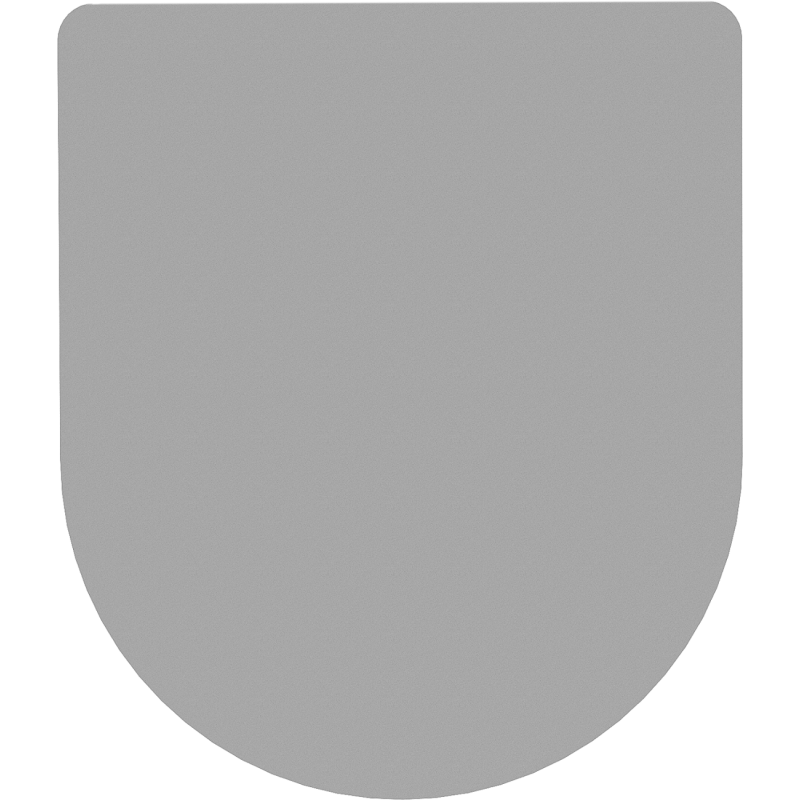 Mexen, pomalu padající sedátko Slim, duroplast, světle šedá matná - 39740061
