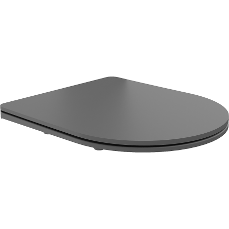 Mexen deska pomalu se sklápějící slim, duroplast, tmavě šedá matná - 39740071
