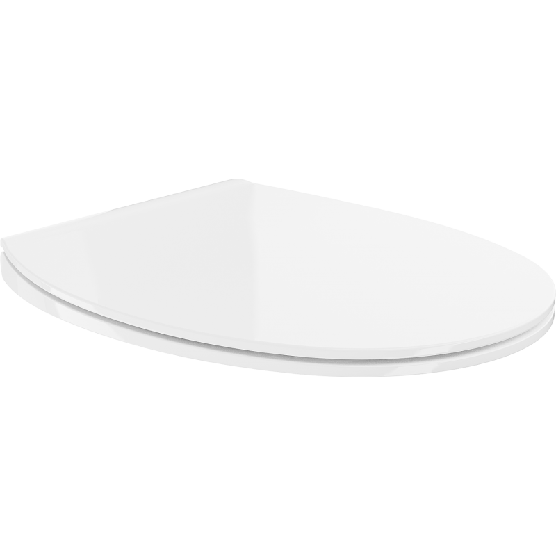 Mexen Egg deska wolnoopadající slim, duroplast, bílá lesk - 39243000