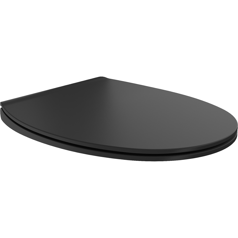 Mexen Egg deska pomalu klesající slim, duroplast, černá mat - 39243085