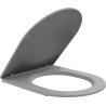 Mexen, pomalu padající sedátko Slim, duroplast, světle šedá matná - 39740061