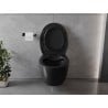 Mexen Egg WC mísa Rimless s pomalu klesající deskou slim, duroplast, černá mat - 30245070