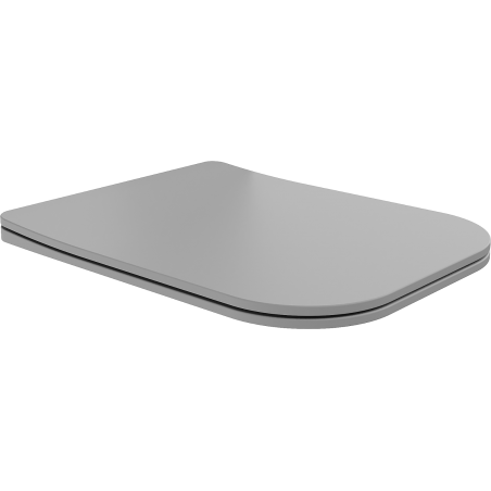 Mexen Teo sedátko wolnoopadající slim, duroplast, světle šedá matná - 39840061