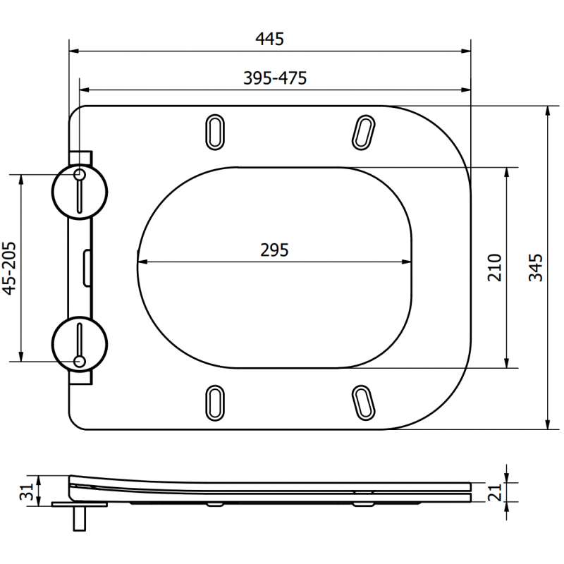 Mexen Teo sedátko pomalu klesající slim, duroplast, cappuccino mat - 39840064